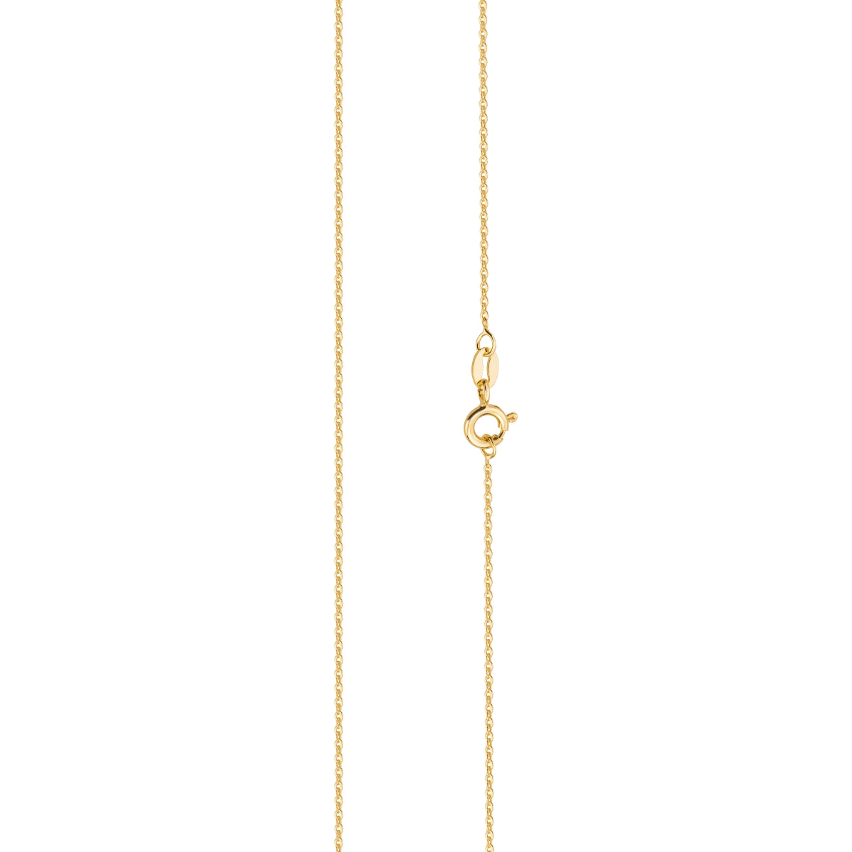 Łańcuszek srebrny pozłacany - ankier - 50 cm