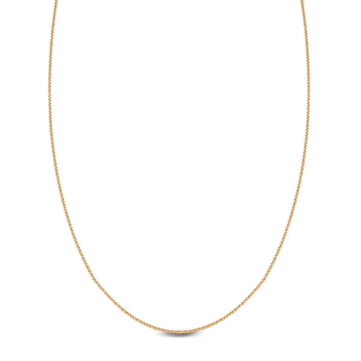 Łańcuszek złoty - 60 cm - spiga