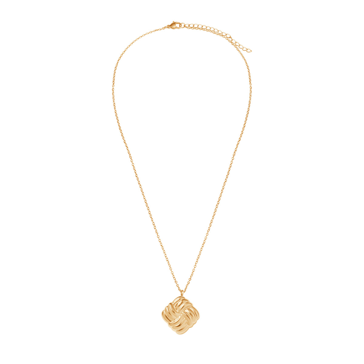 Naszyjnik stalowy - przeplatany - Moderno