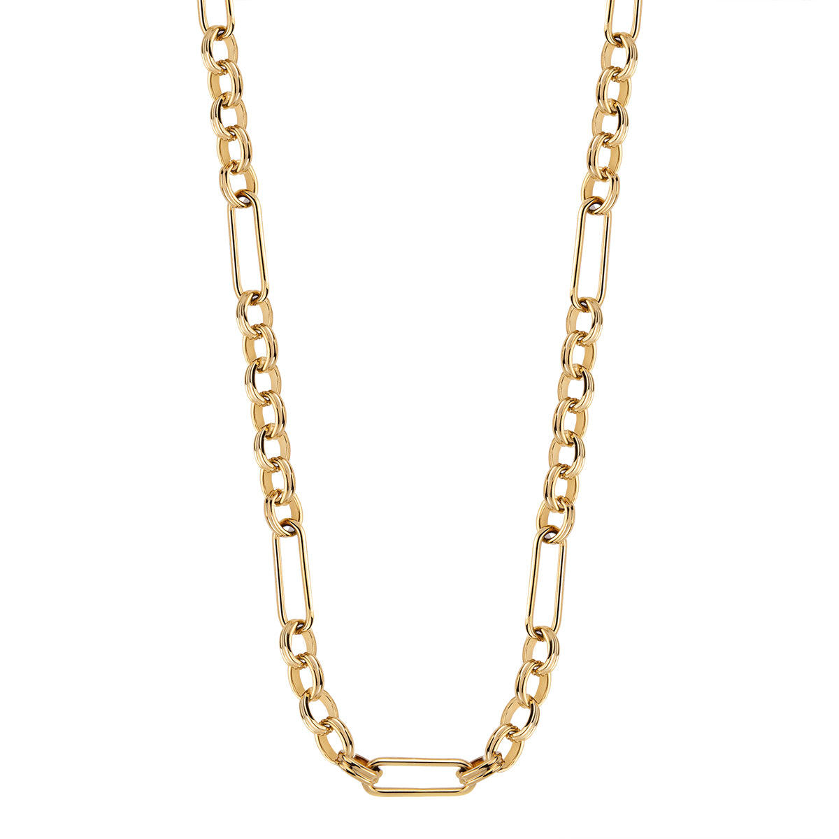 Naszyjnik stalowy - figaro - Moderno