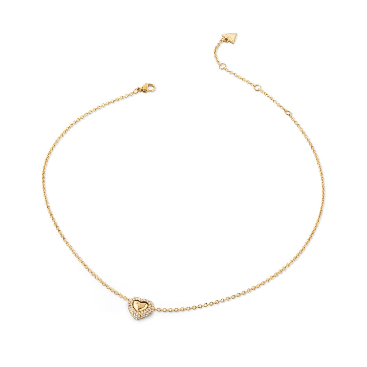 Naszyjnik stalowy - serce - Guess Beloved