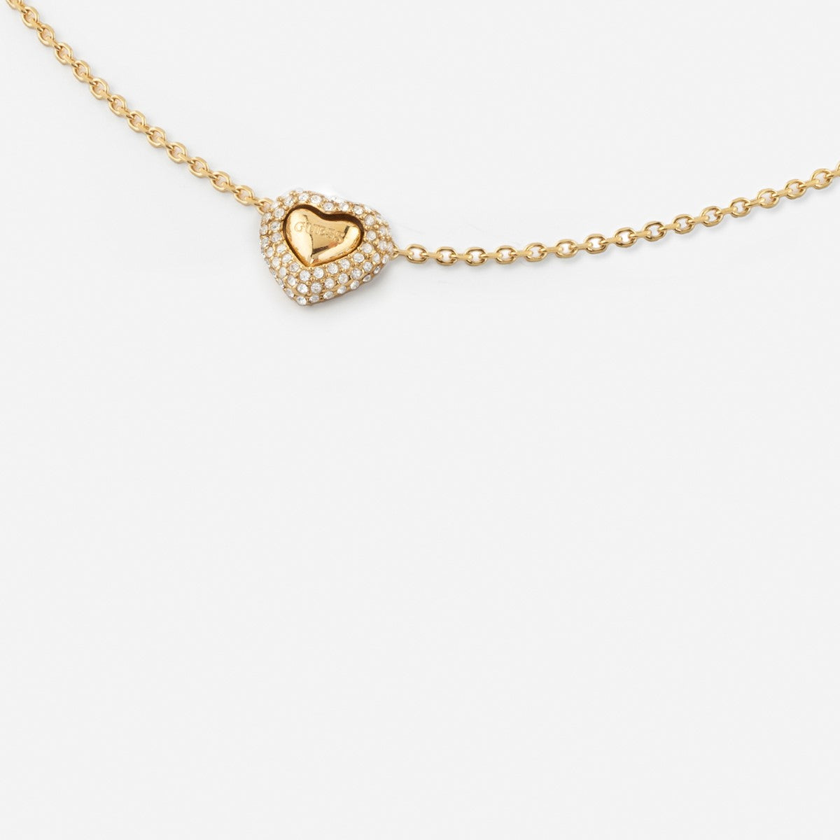 Naszyjnik stalowy - serce - Guess Beloved