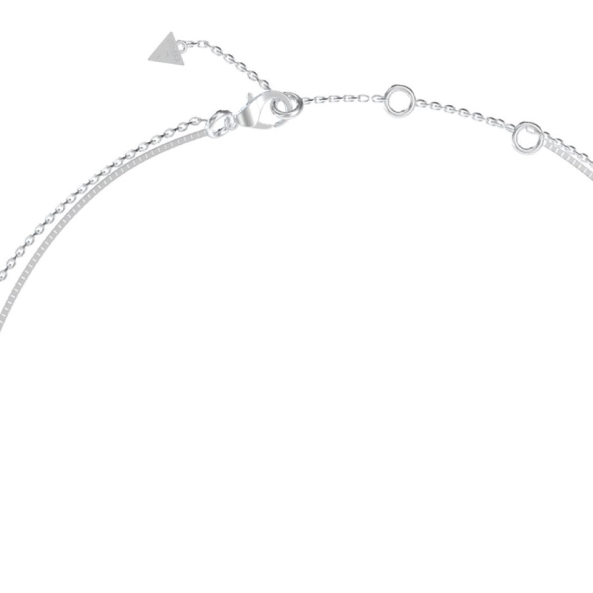 Naszyjnik stalowy - serca - Guess Beloved