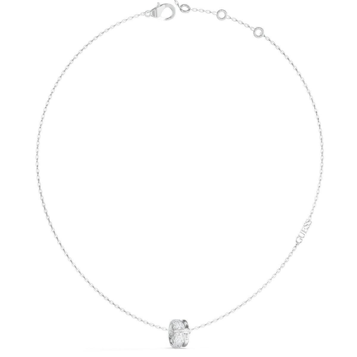 Naszyjnik stalowy z cyrkoniami - Guess Jewellery