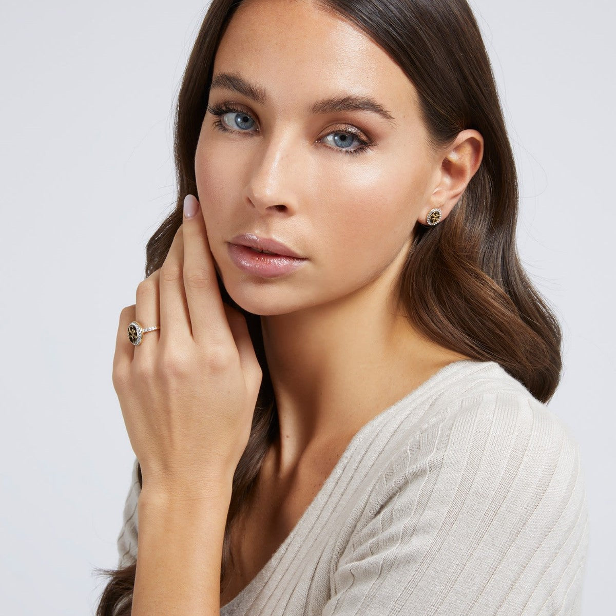 Naszyjnik stalowy z cyrkoniami - Guess Live In 4G