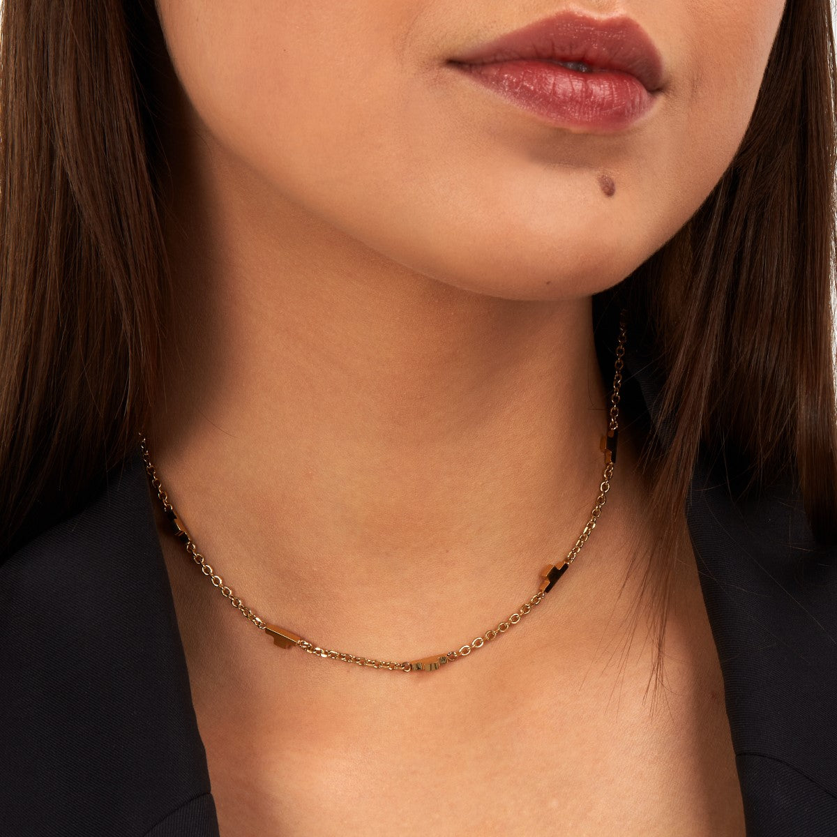 Naszyjnik stalowy - Trusssardi T-Logo Element