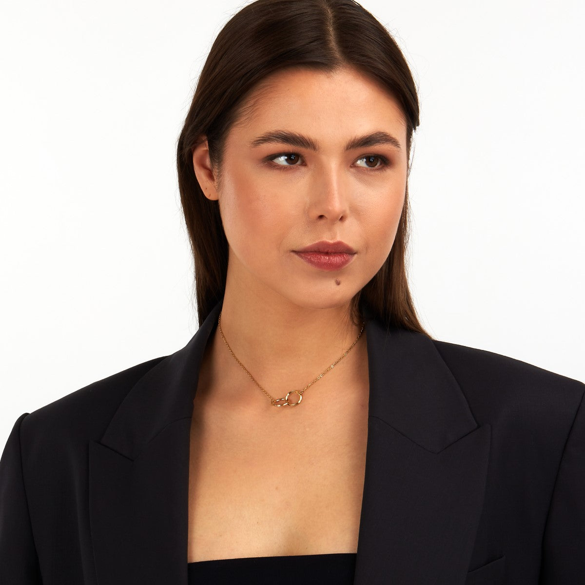 Naszyjnik stalowy - koła - Trussardi T-Heritage Pendant