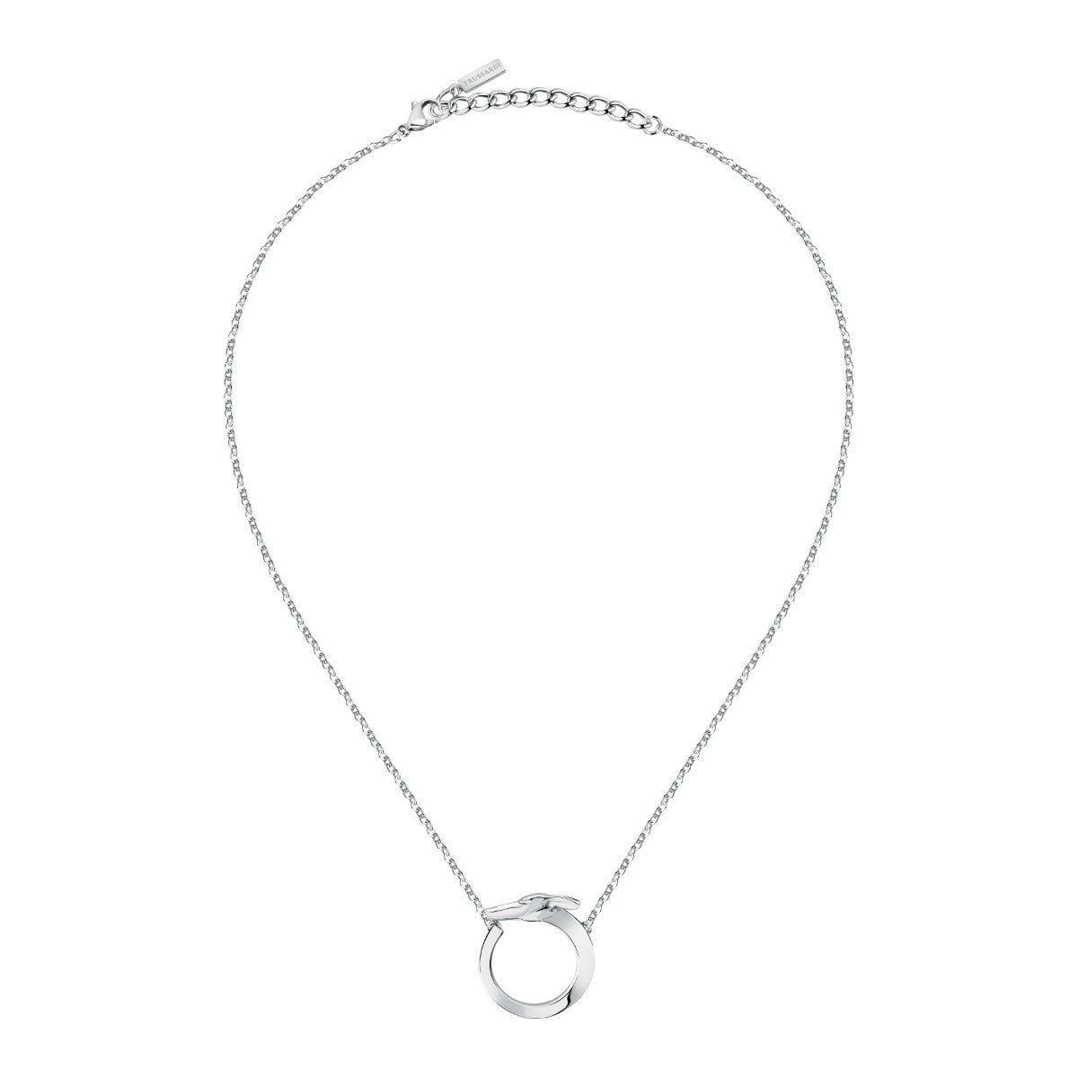 Naszyjnik stalowy - koło - Trussardi T-Heritage Greydog