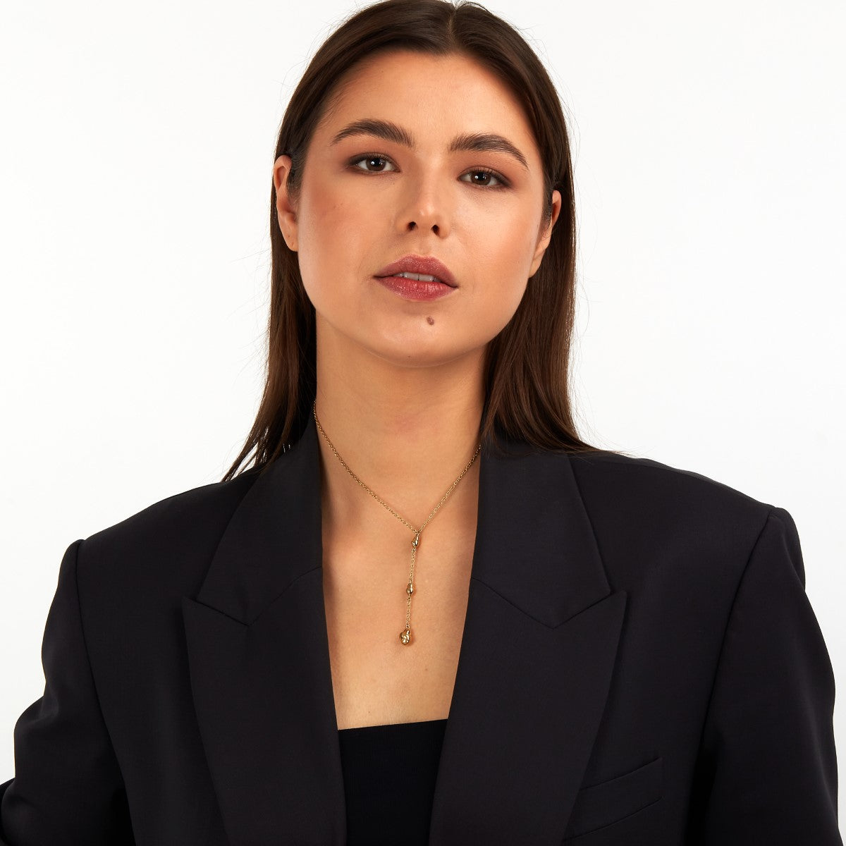 Naszyjnik stalowy - łezki - Trussardi T-Design Baroque