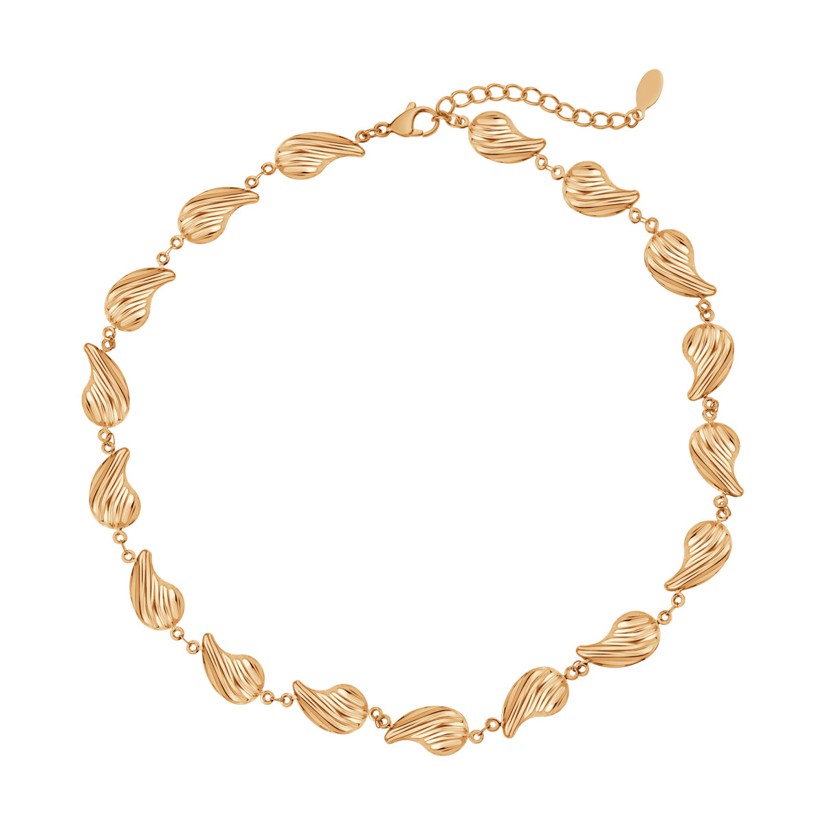 Naszyjnik stalowy - łezki - Moderno