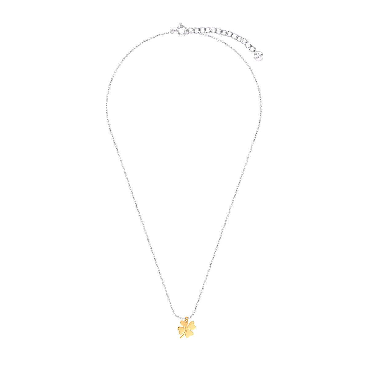 Naszyjnik srebrny - koniczynka