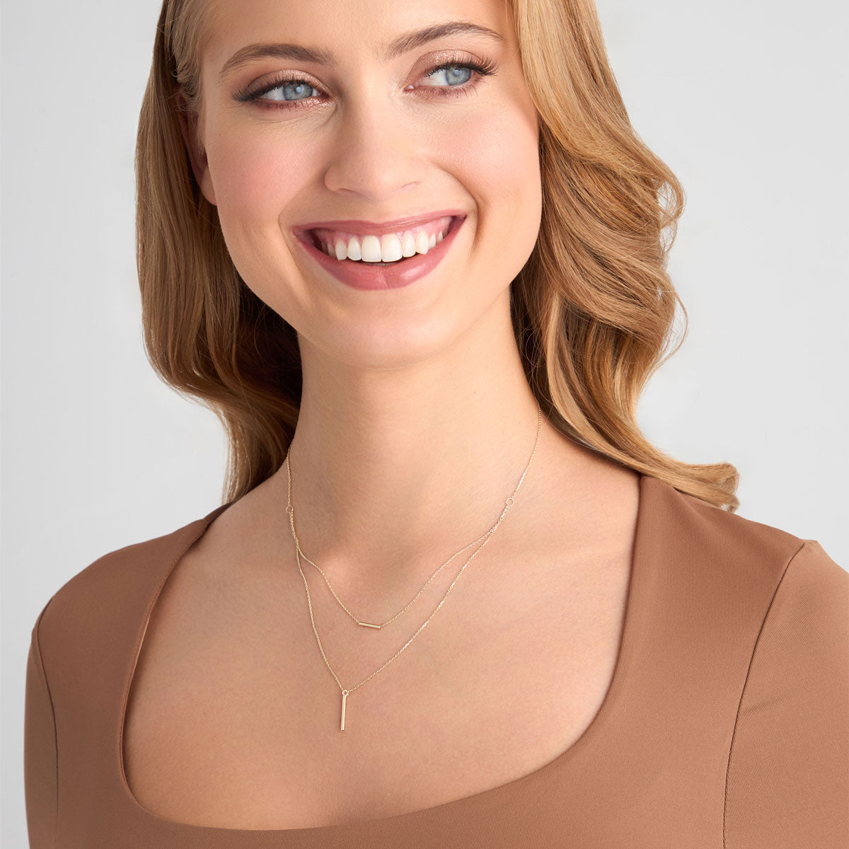 Naszyjnik złoty kaskadowy