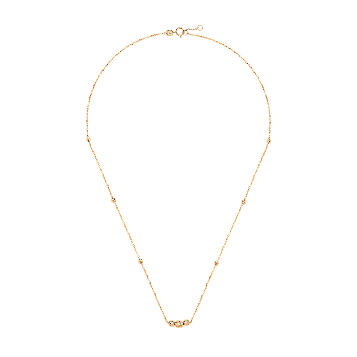 Naszyjnik złoty - kulki