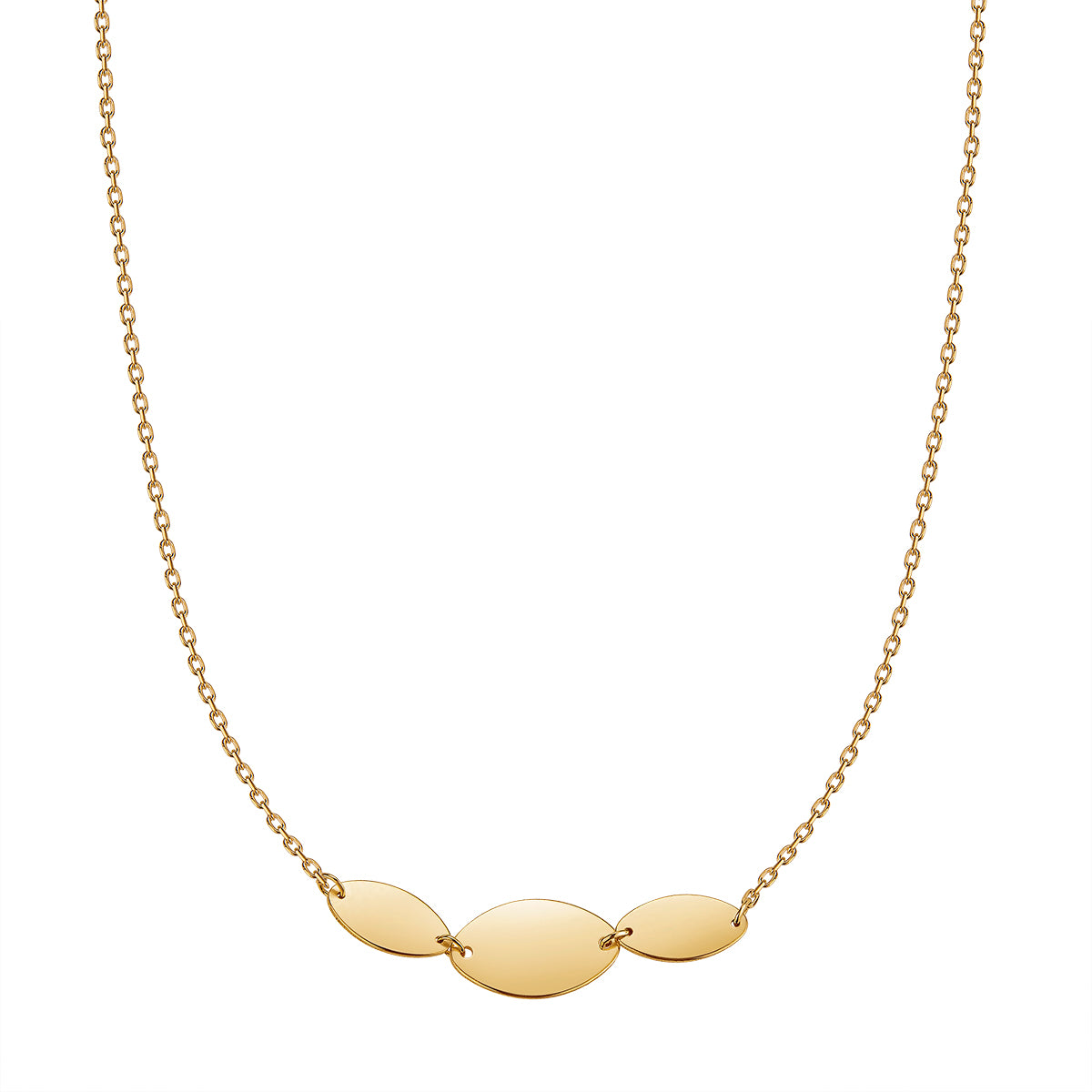 Naszyjnik złoty - łezki