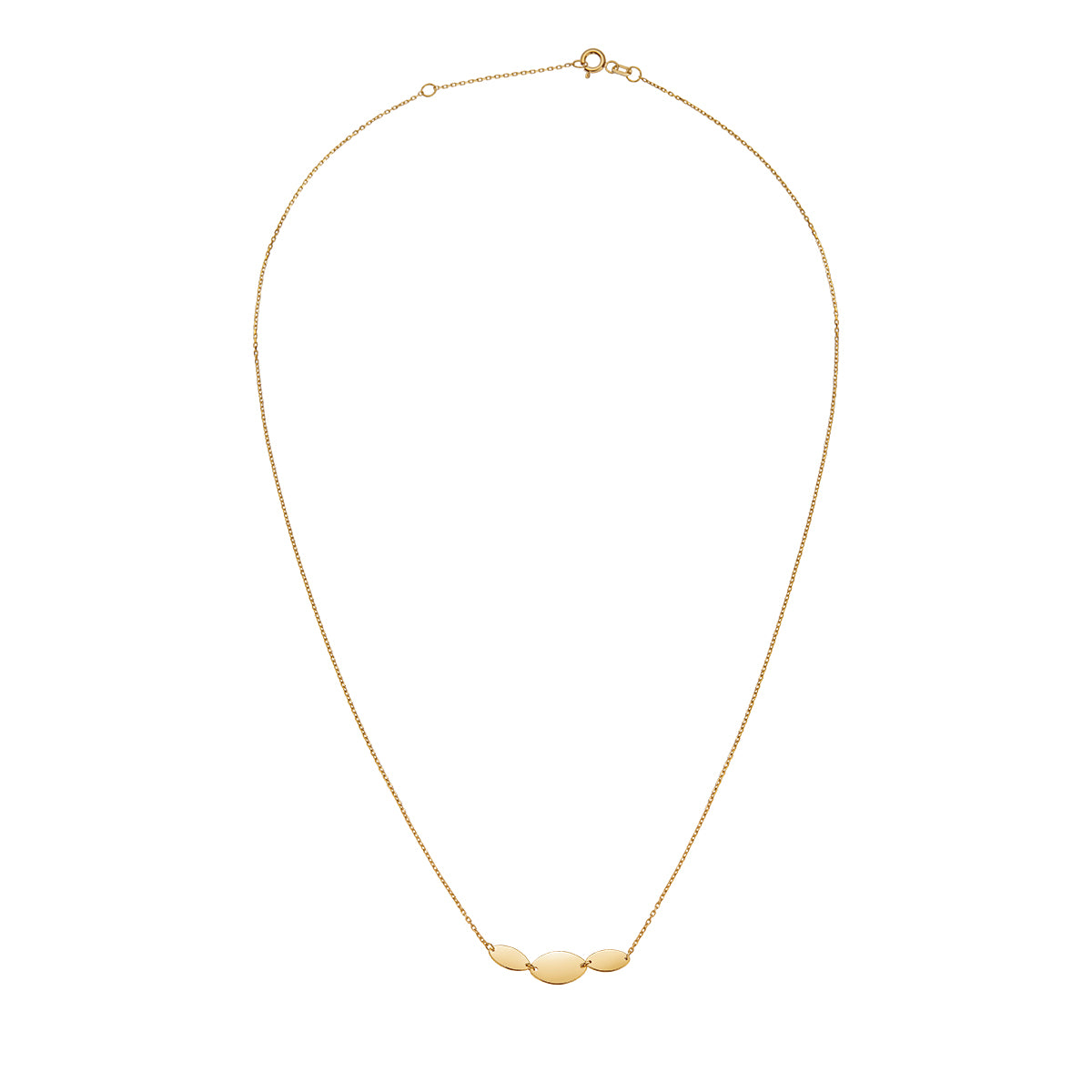 Naszyjnik złoty - łezki