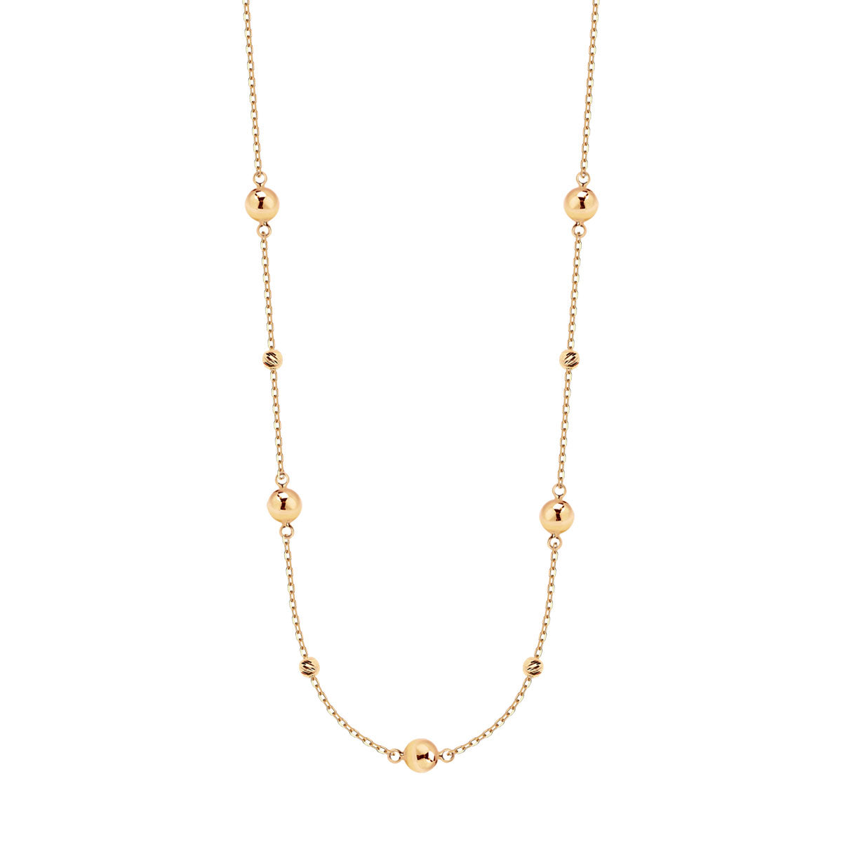 Naszyjnik złoty - kulki