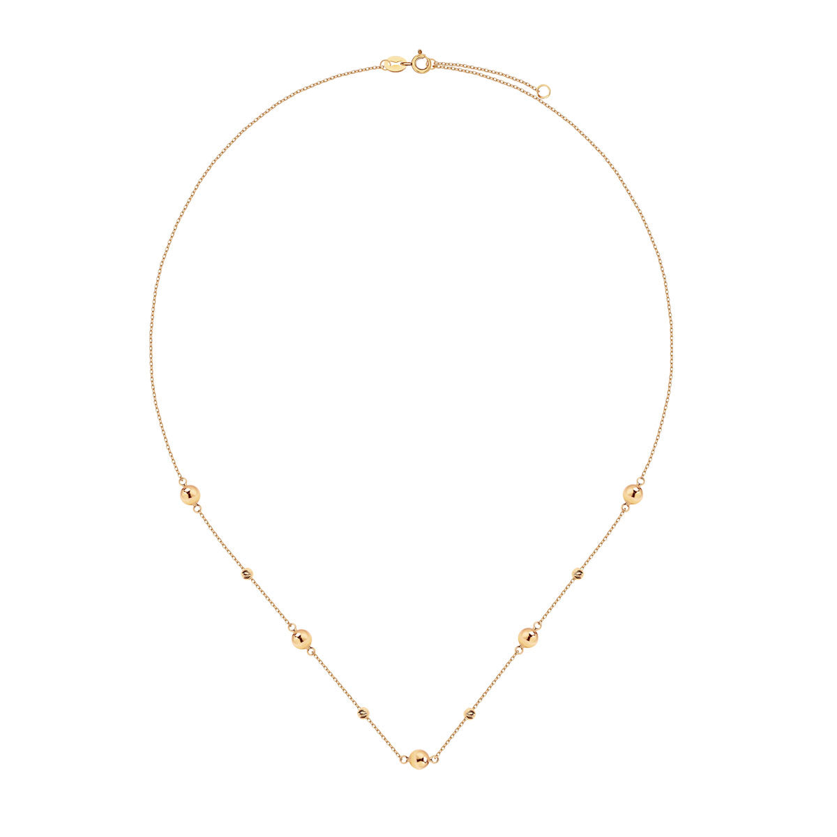 Naszyjnik złoty - kulki