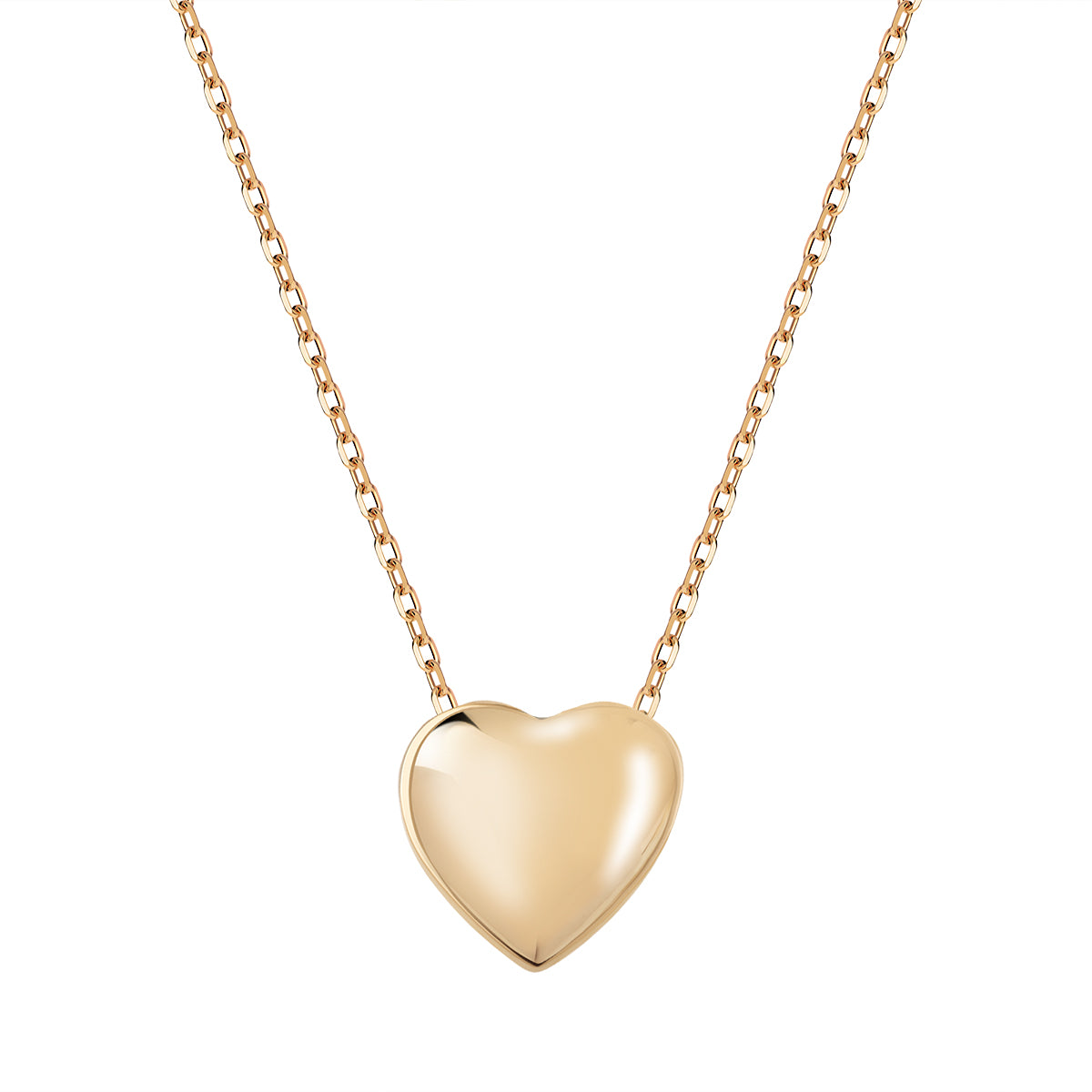 Naszyjnik złoty - serce - Verona