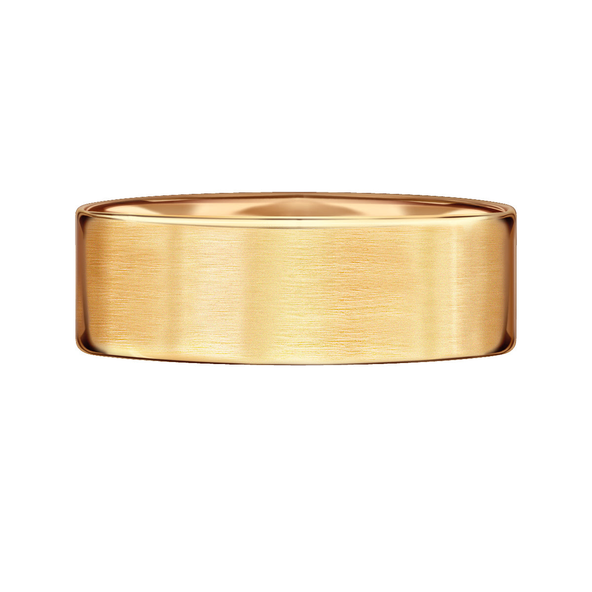 Obrączka ślubna z żółtego złota - 750- satynowana - 6 mm