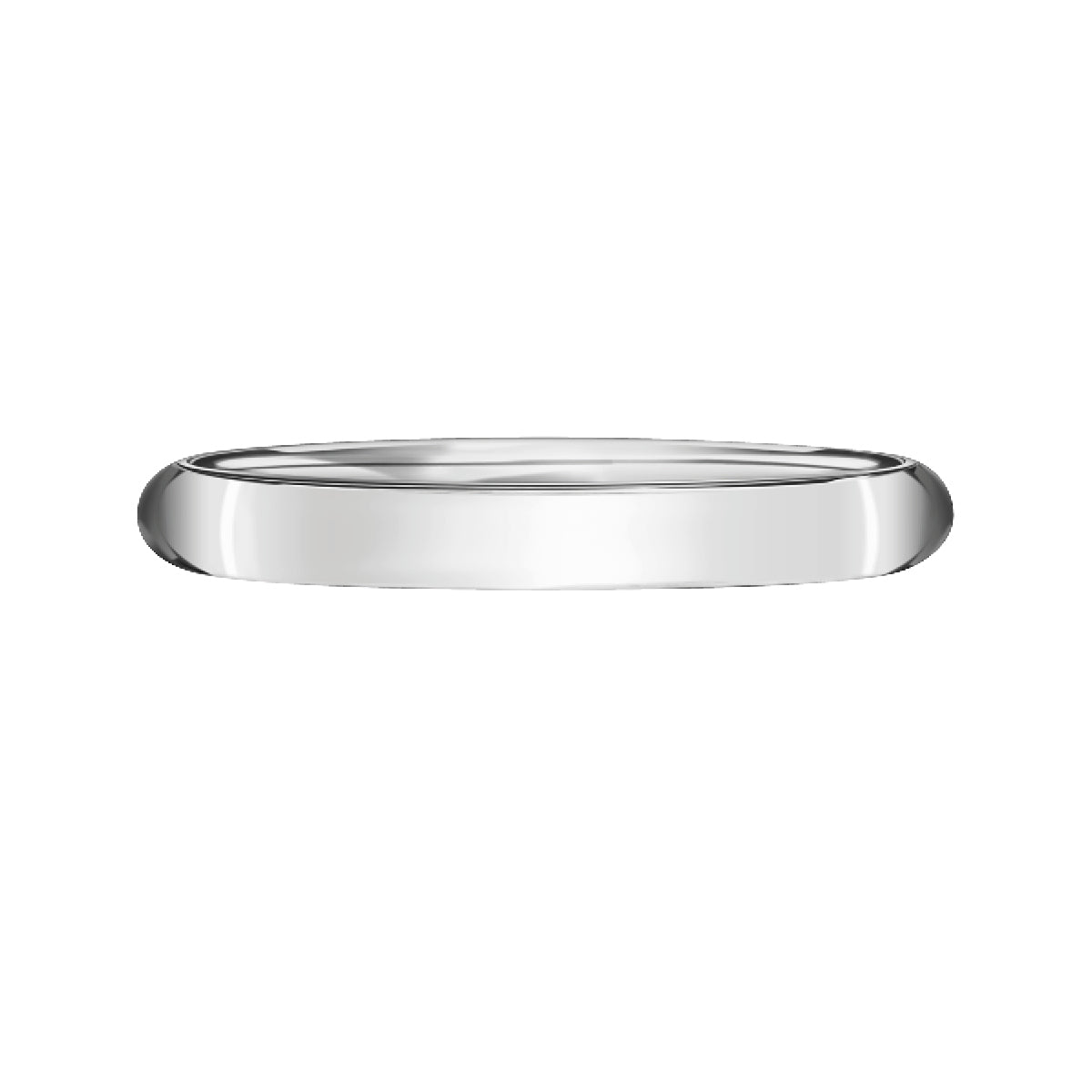 Obrączka ślubna z białego złota - 750 - satynowana - 2 mm