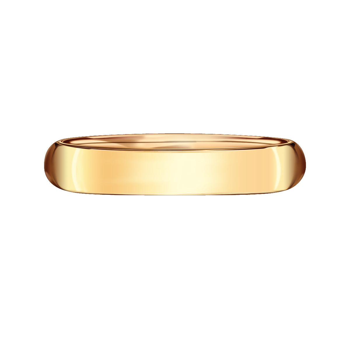 Obrączka ślubna z żółtego złota - 750 - satynowana - 3 mm