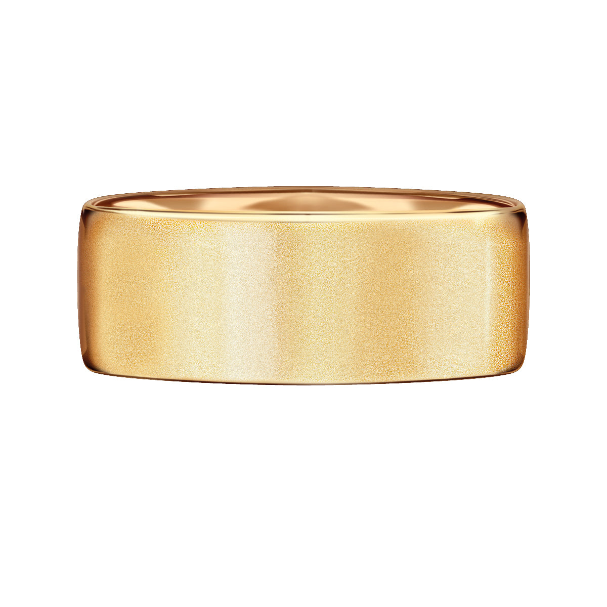 Obrączka ślubna z żółtego złota - 750 - satynowana - 2 mm