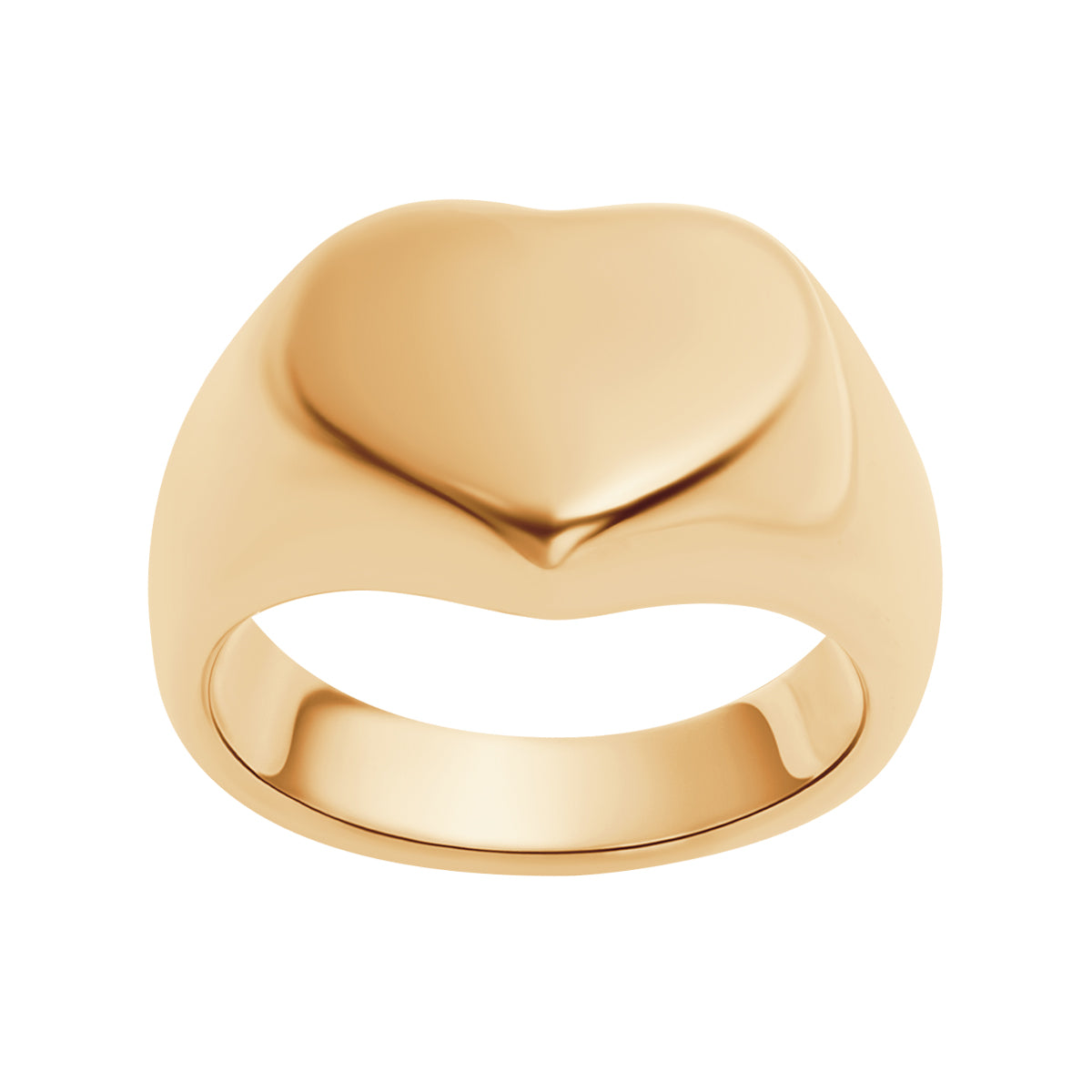 Sygnet stalowy - serce - Moderno