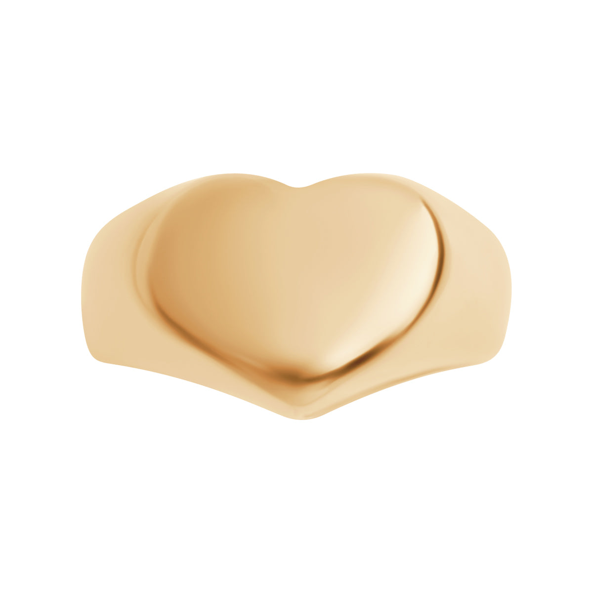 Sygnet stalowy - serce - Moderno