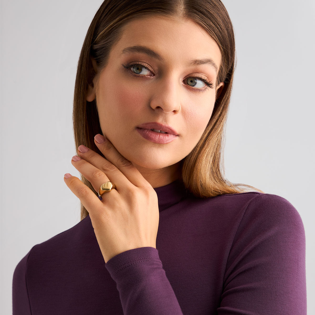 Pierścionek złoty - serce