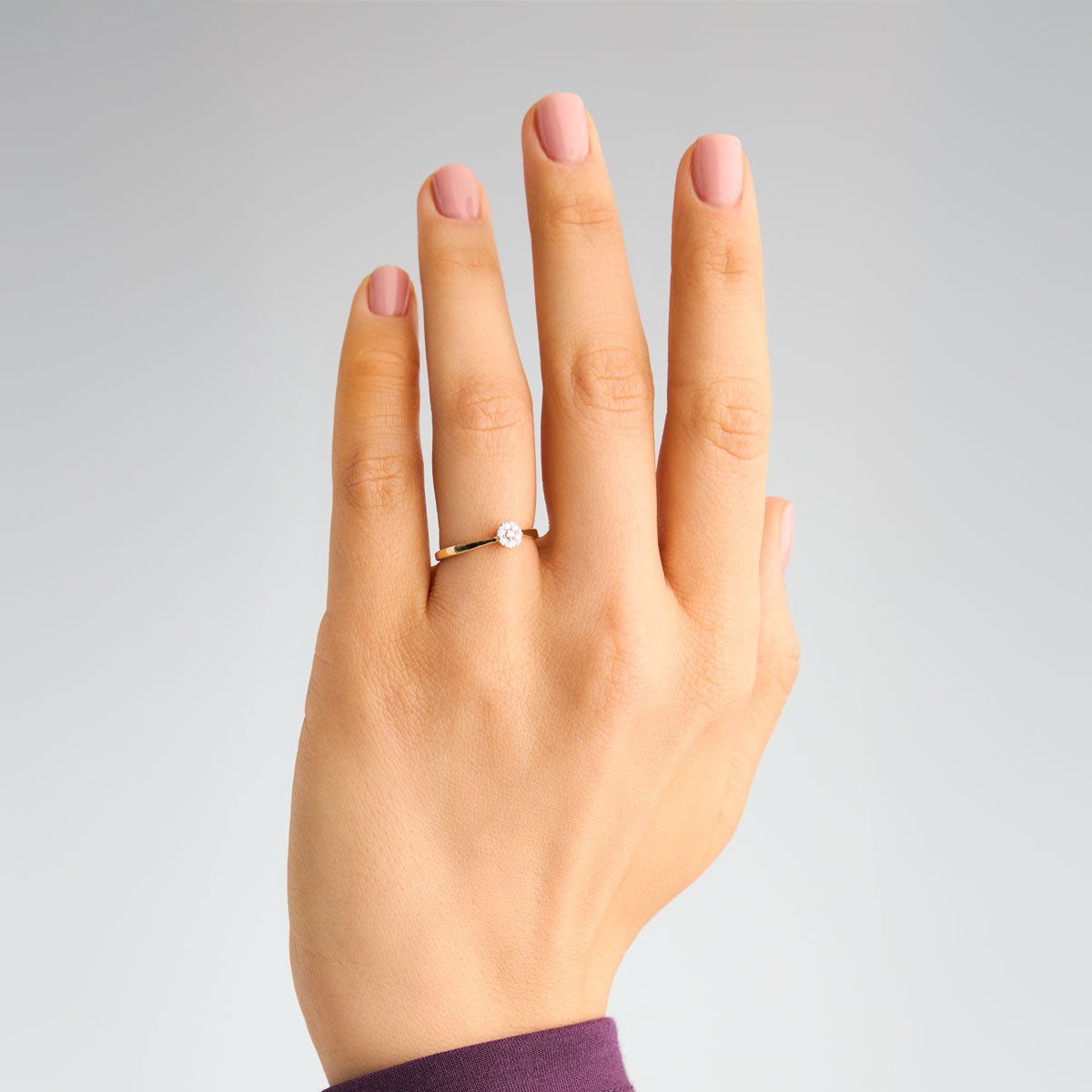 Pierścionek złoty z diamentami