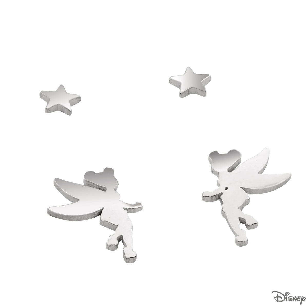 Zestaw stalowych kolczyków - Dzwoneczek - Disney