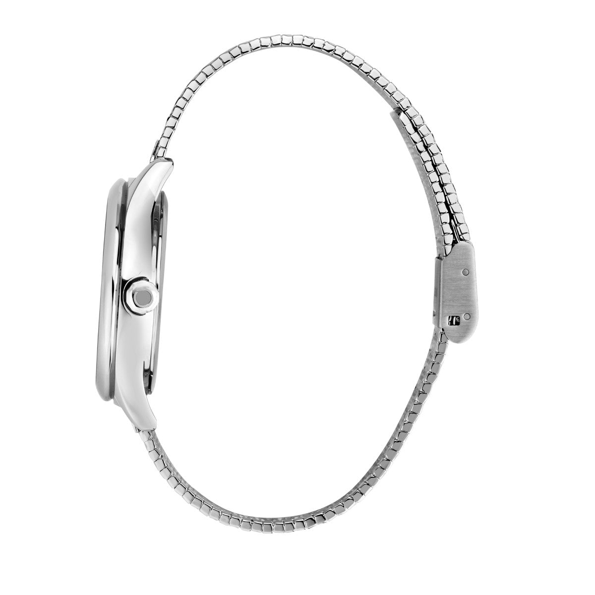 Zegarek na srebrnej bransolecie i bransoletka - komplet - Trussardi City Life White