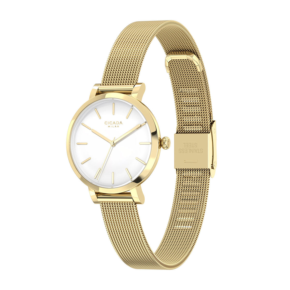 Zegarek na złotej bransolecie - Cicada Parma