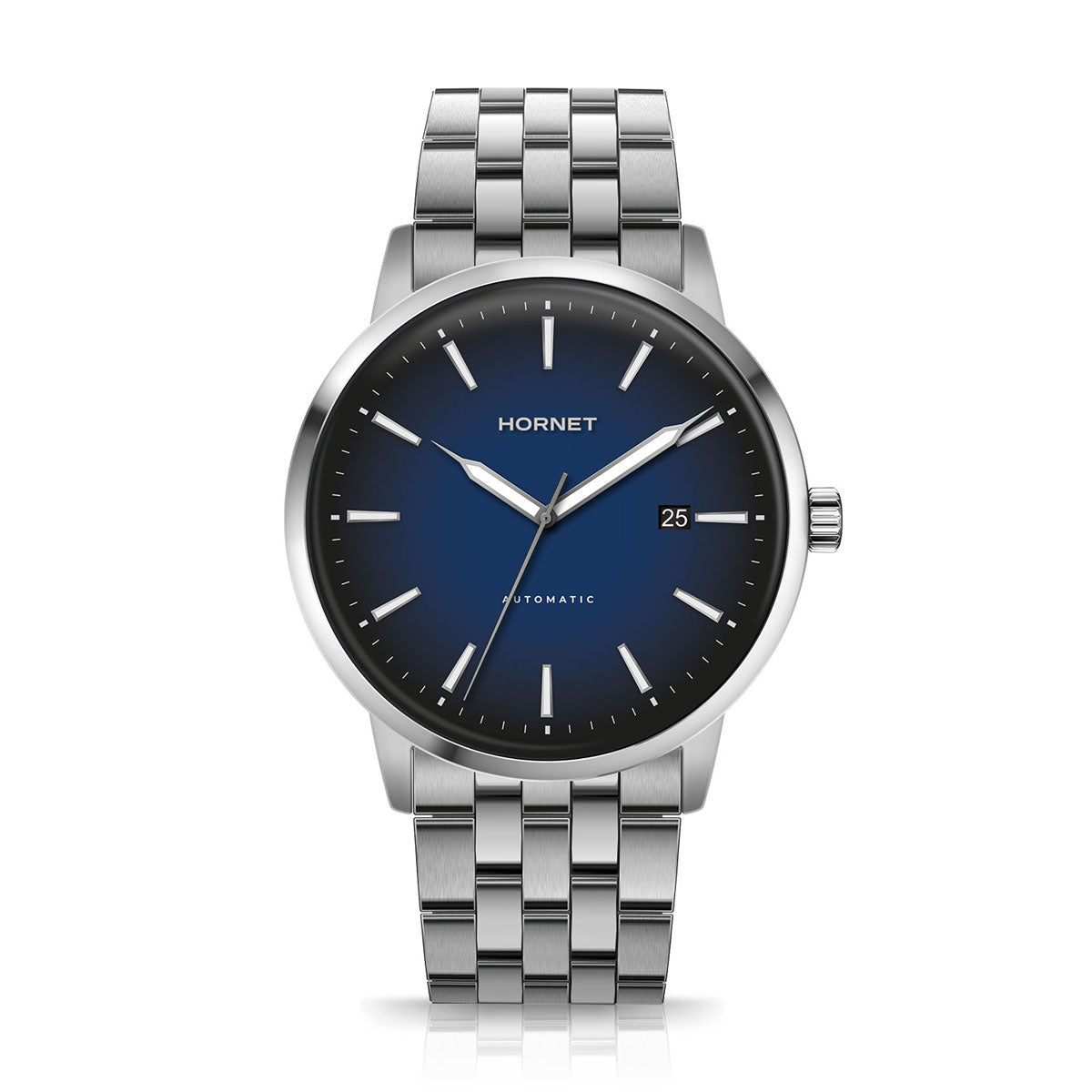 Zegarek na srebrnej bransolecie - Hornet Automatic Silver