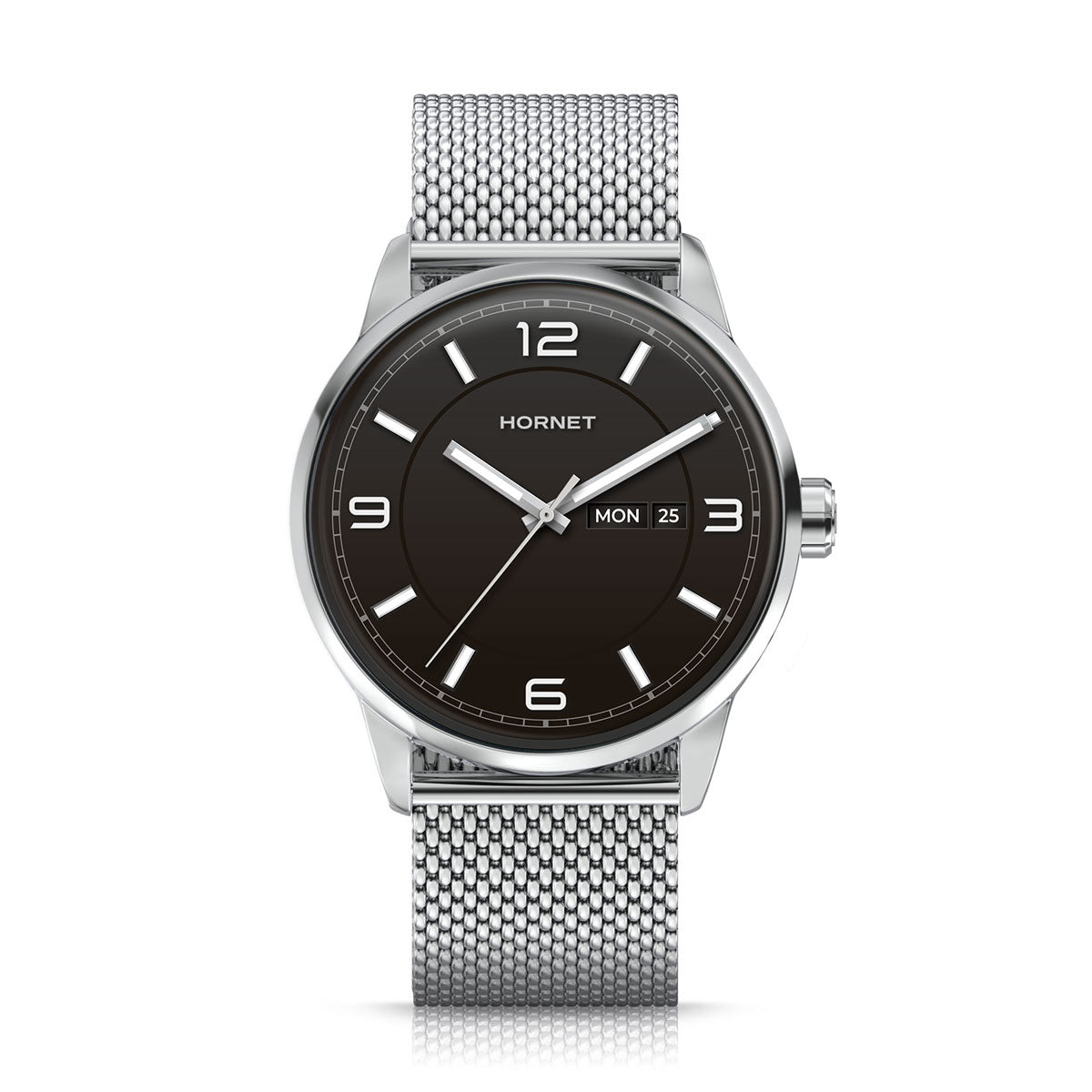 Zegarek na srebrnej bransolecie - Hornet Arabica