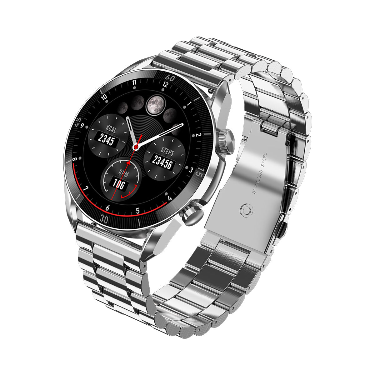 Smartwatch srebrnej bransolecie - Garett V10