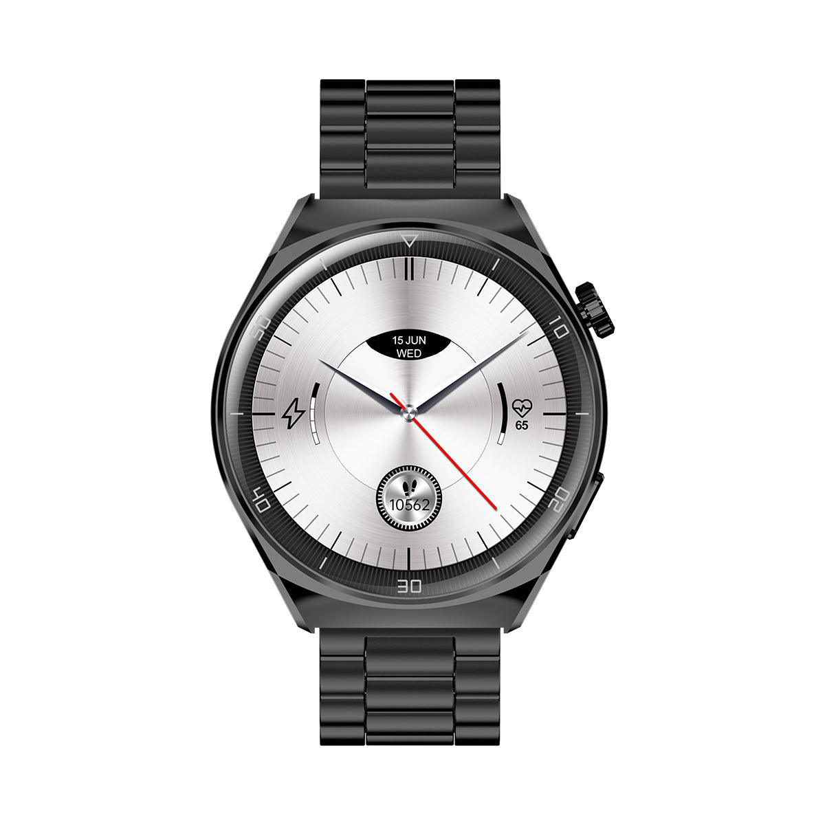 Smartwatch na czarnej bransolecie - Garett V12