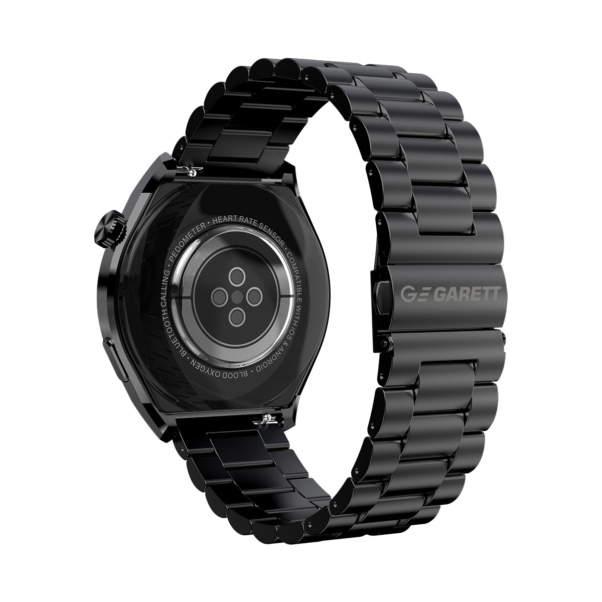 Smartwatch na czarnej bransolecie - Garett V12