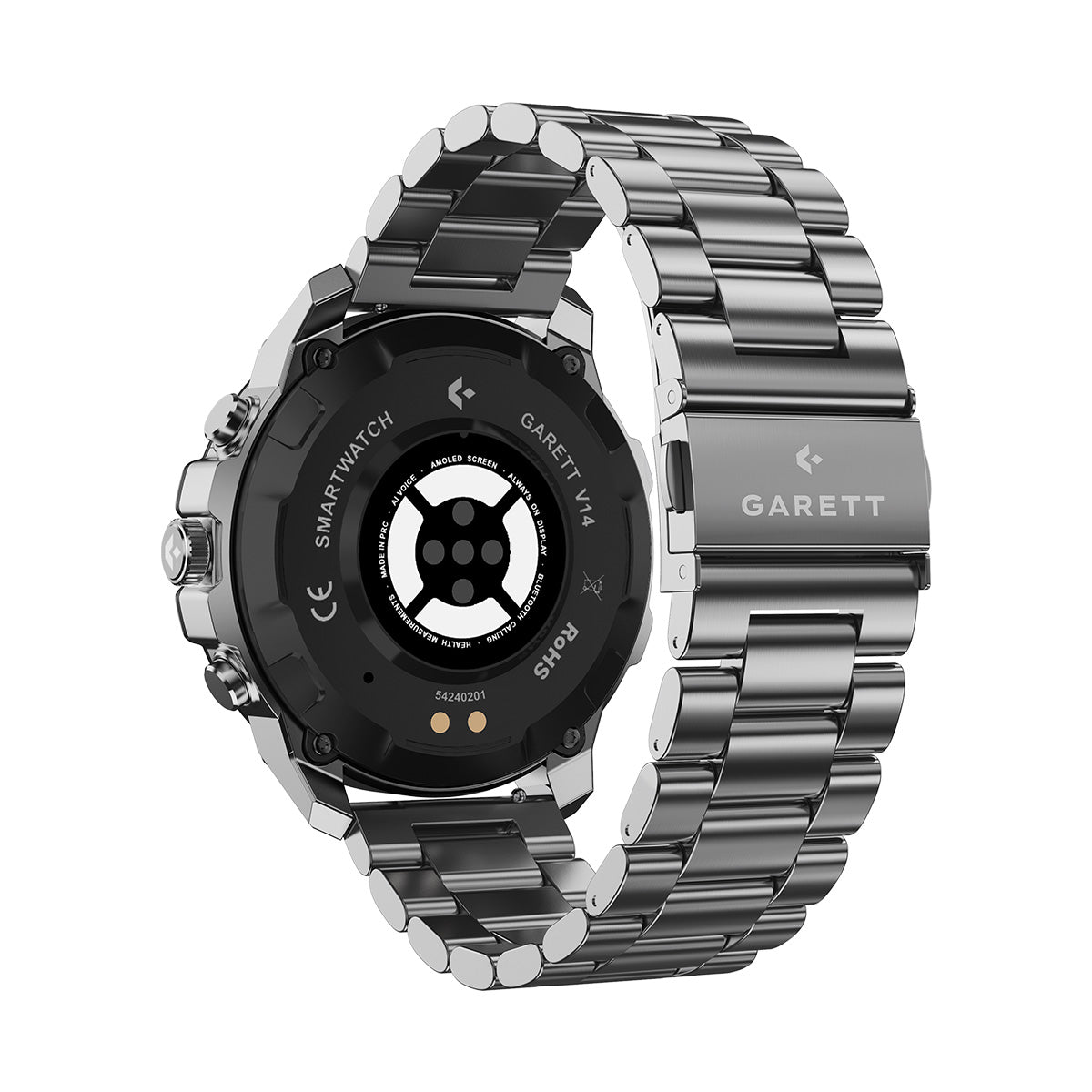 Smartwatch na srebrnej bransolecie - Garett V14