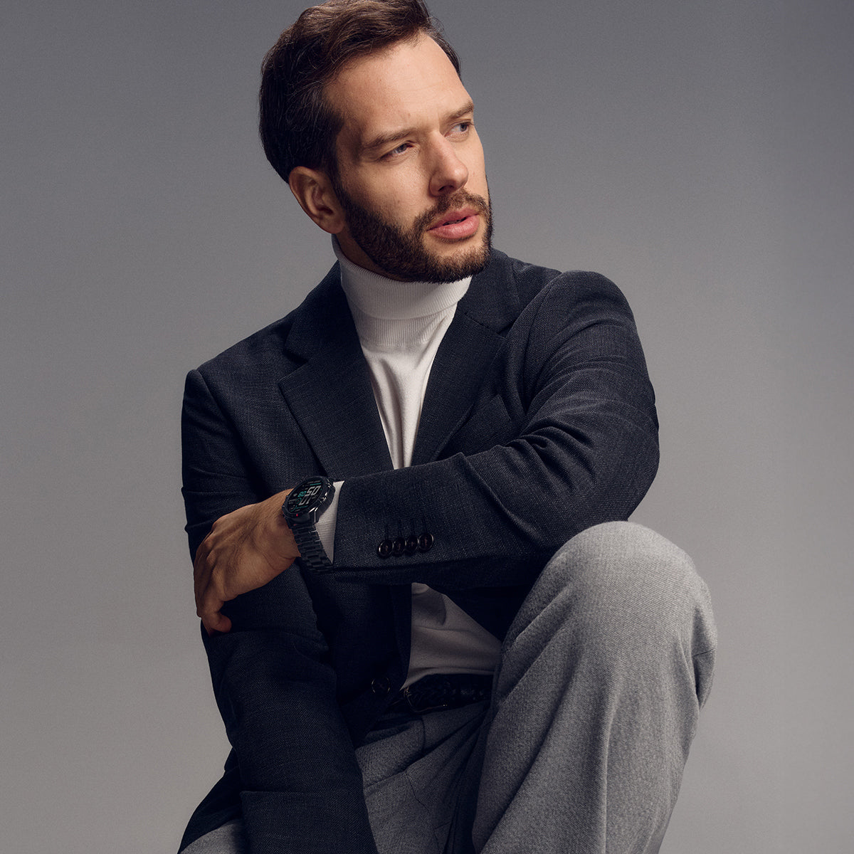 Smartwatch na czarnej bransolecie - Garett V14