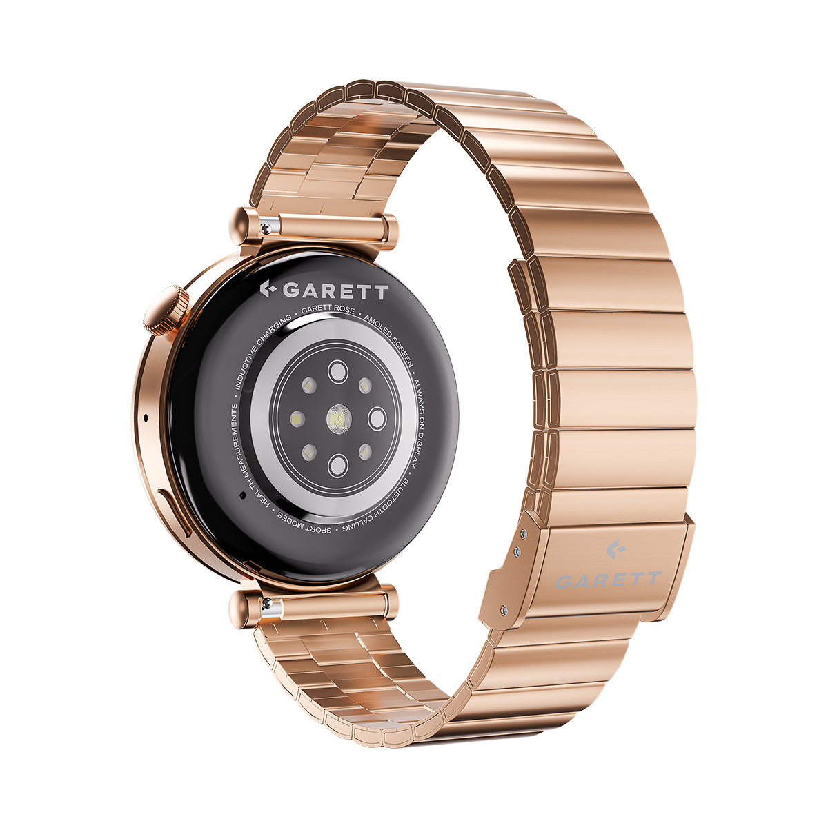 Smartwatch na różowej bransolecie - Garett Rose