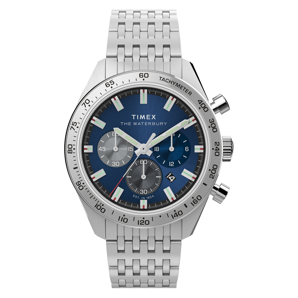 Zegarek na srebrnej bransolecie - Timex Waterbury Traditional