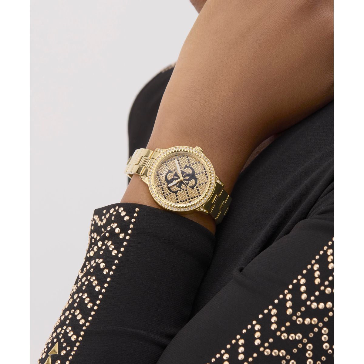 Zegarek na złotej bransolecie - Guess G Lace