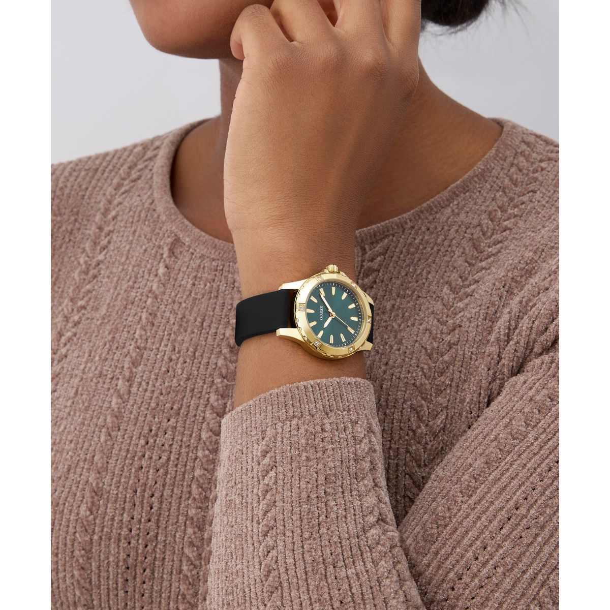 Zegarek na czarnym pasku - Guess Mist