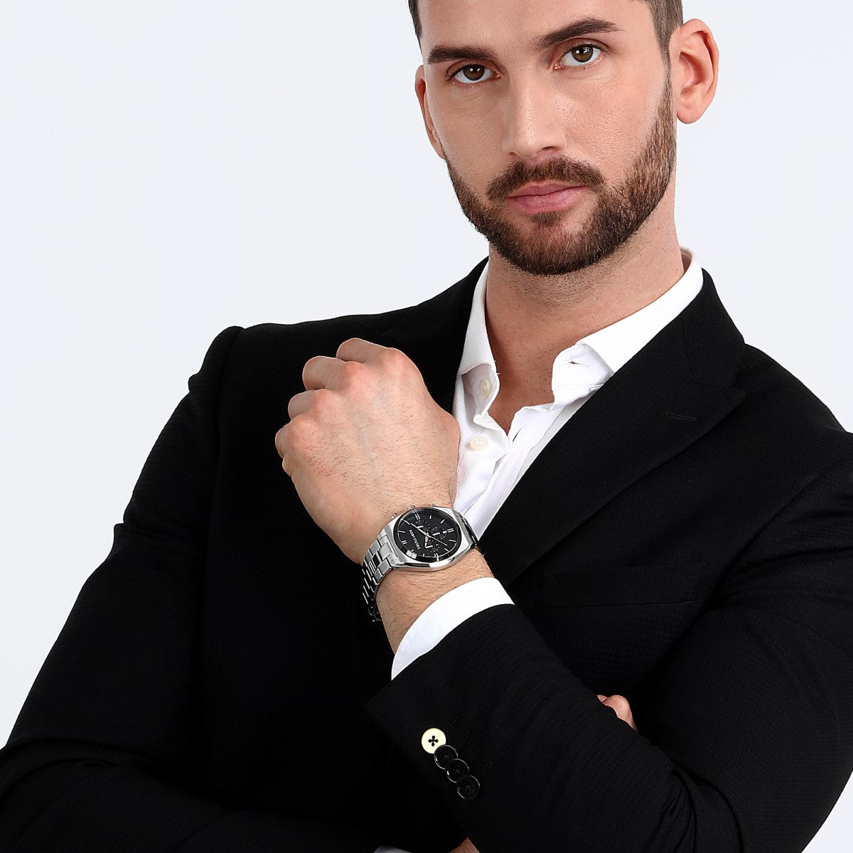 Zegarek na srebrnej bransolecie - Trussardi Metropolitan