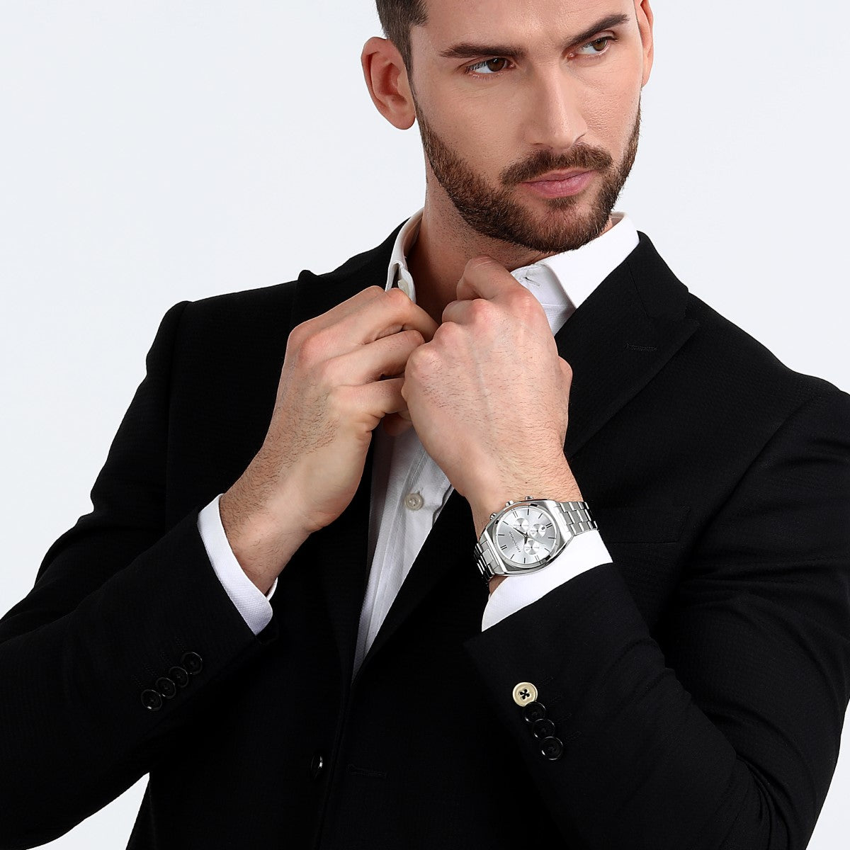 Zegarek na srebrnej bransolecie - Trussardi Metropolitan