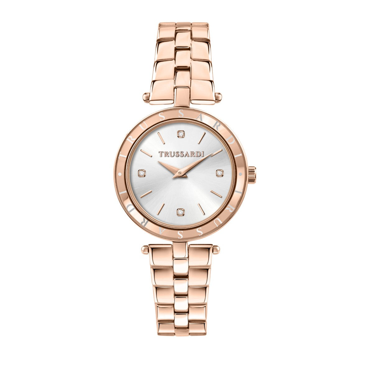 Zegarek na różowej bransolecie - Trussardi T- Shiny