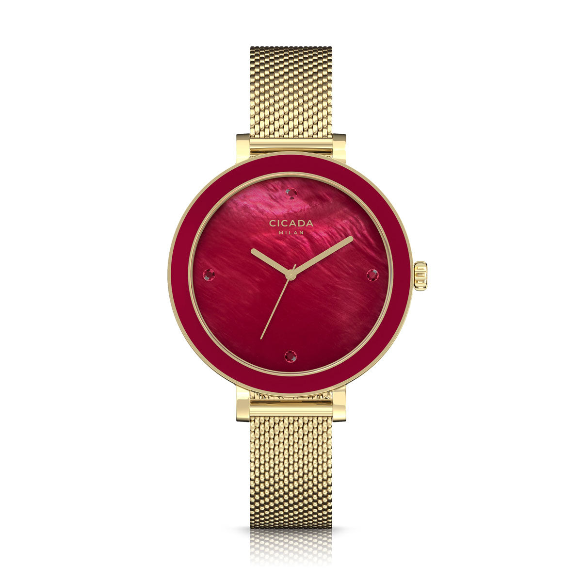 Zegarek na złotej bransolecie - Cicada Amore