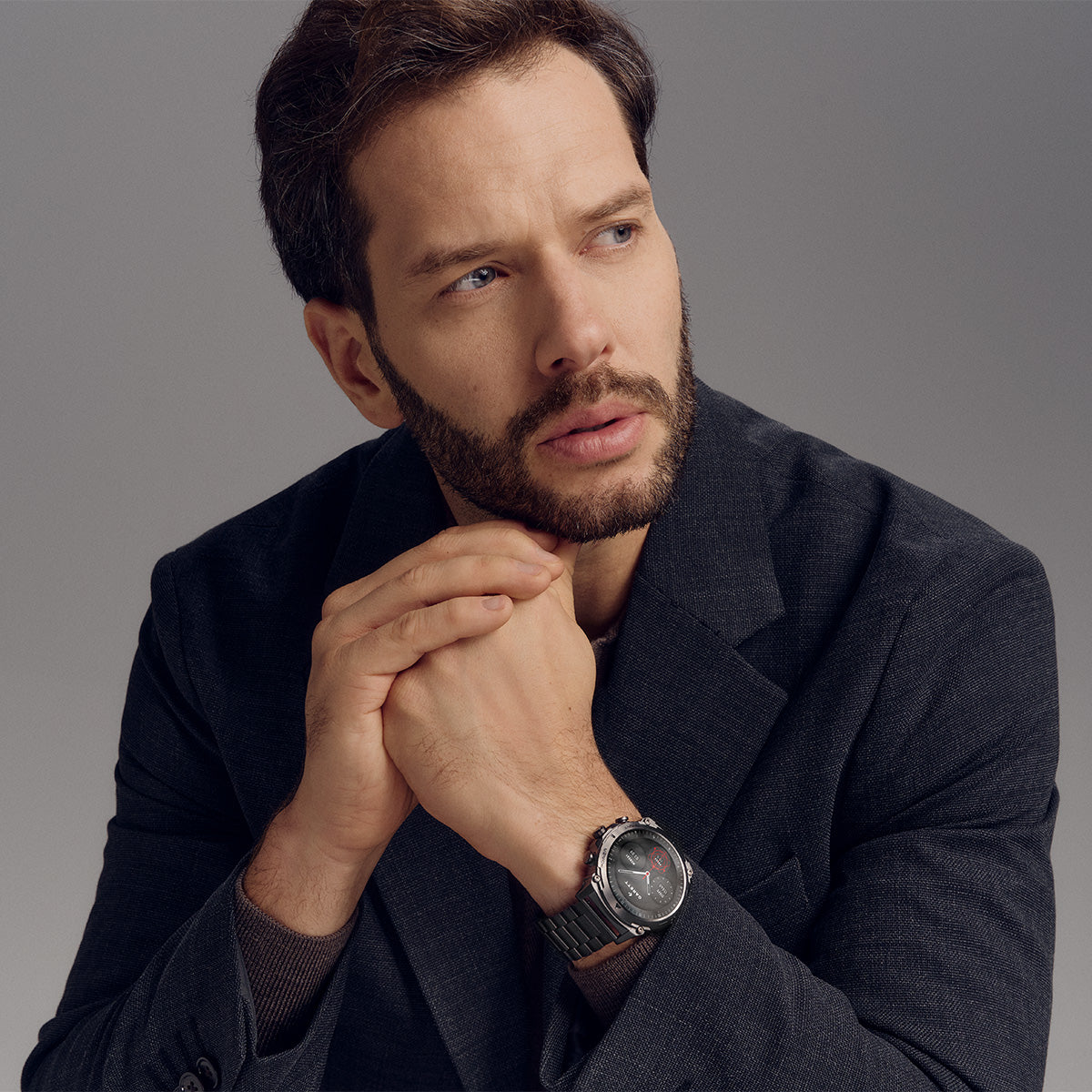 Smartwatch na czarnej bransolecie - Garett GRS PRO