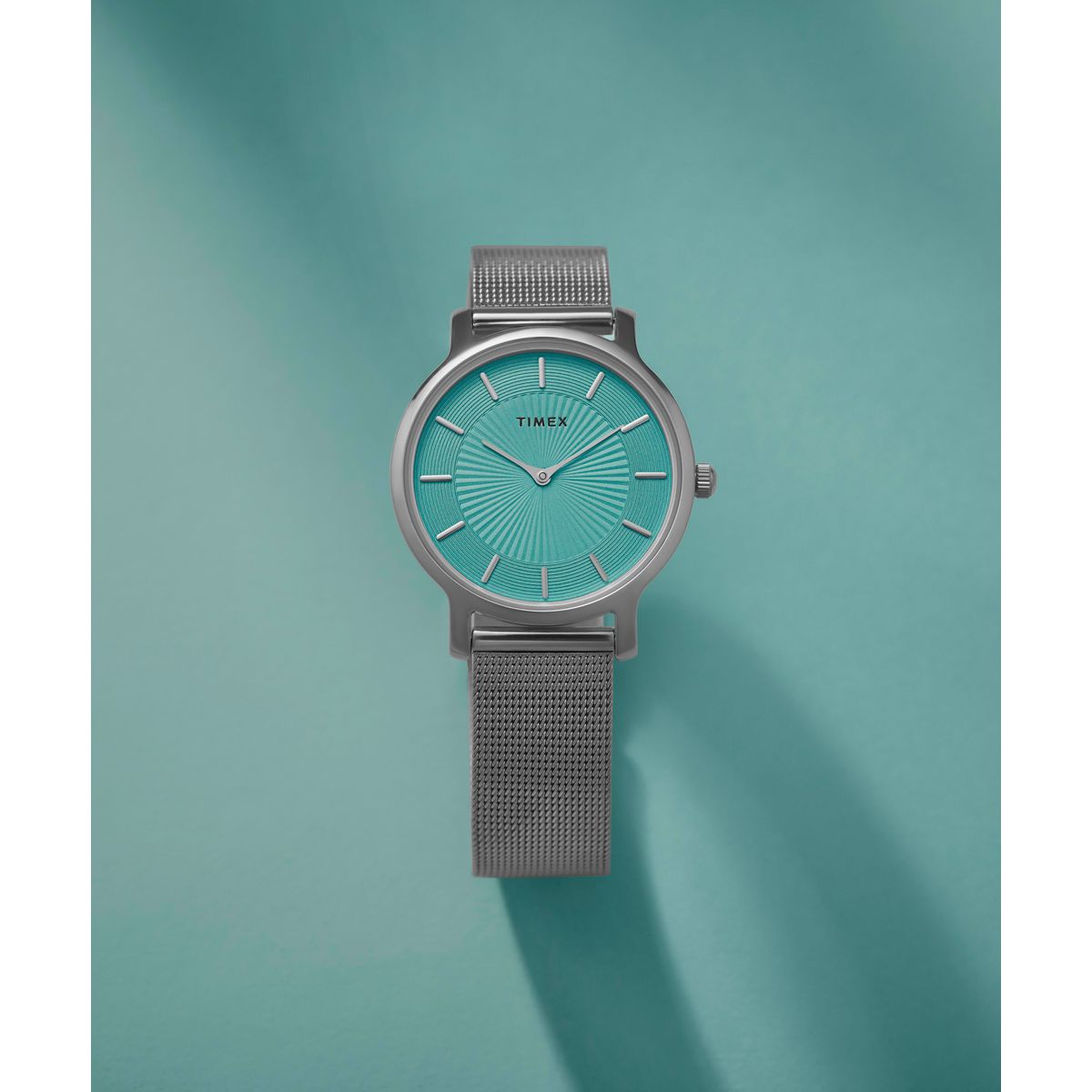 Zegarek na srebrnej bransolecie - Timex Transcend